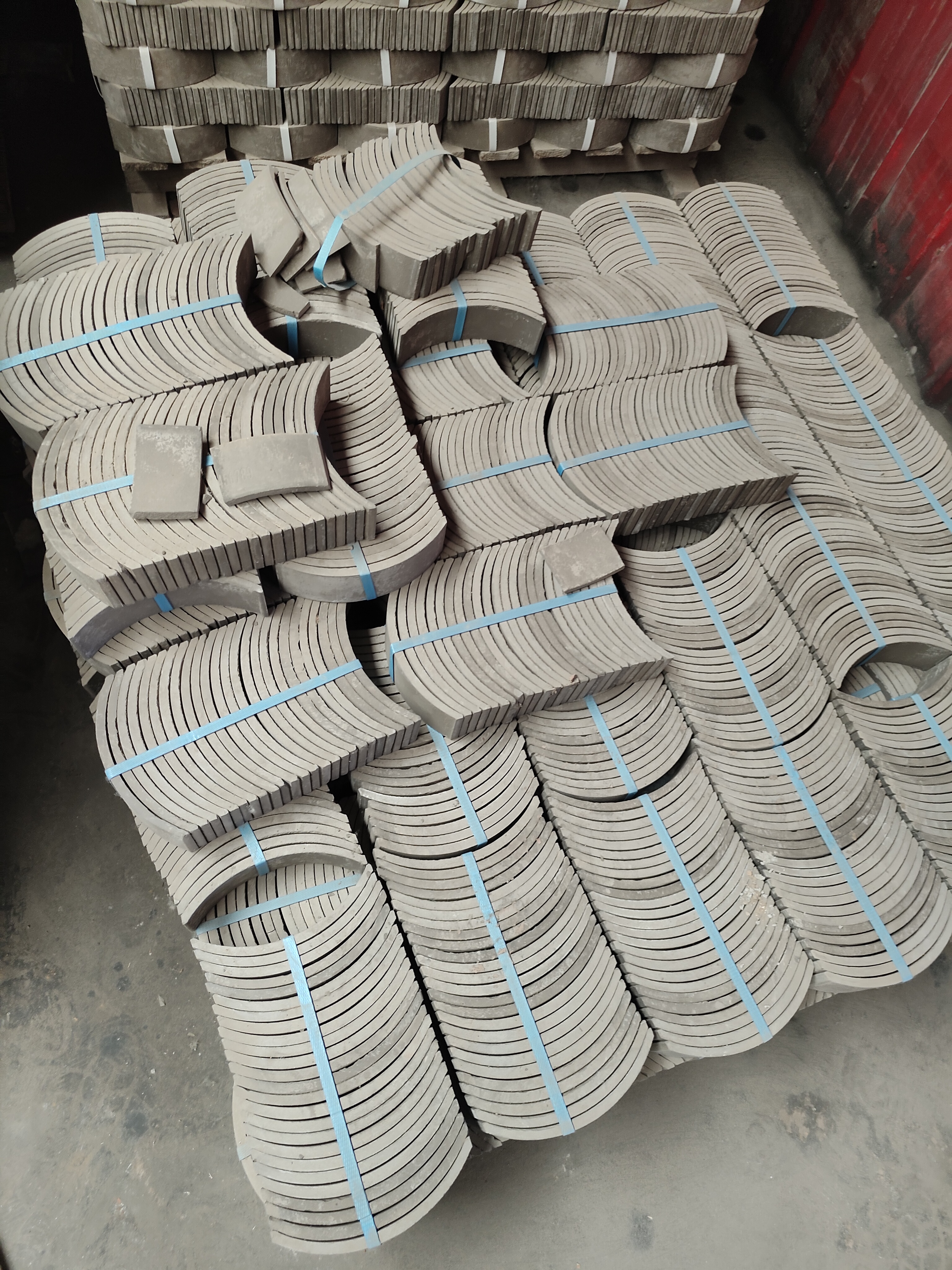 Mesh-backed tiles