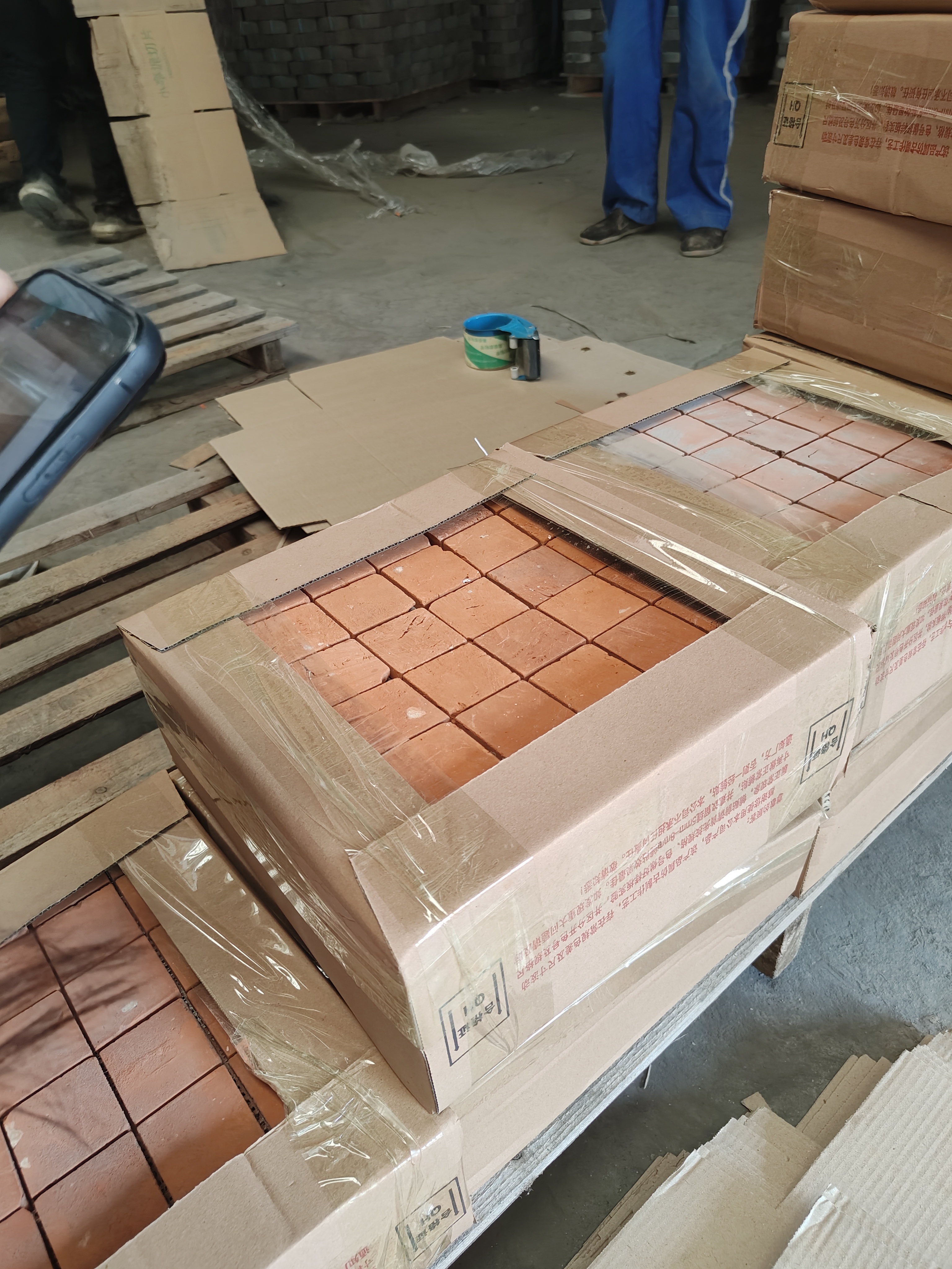 Mesh-backed tiles