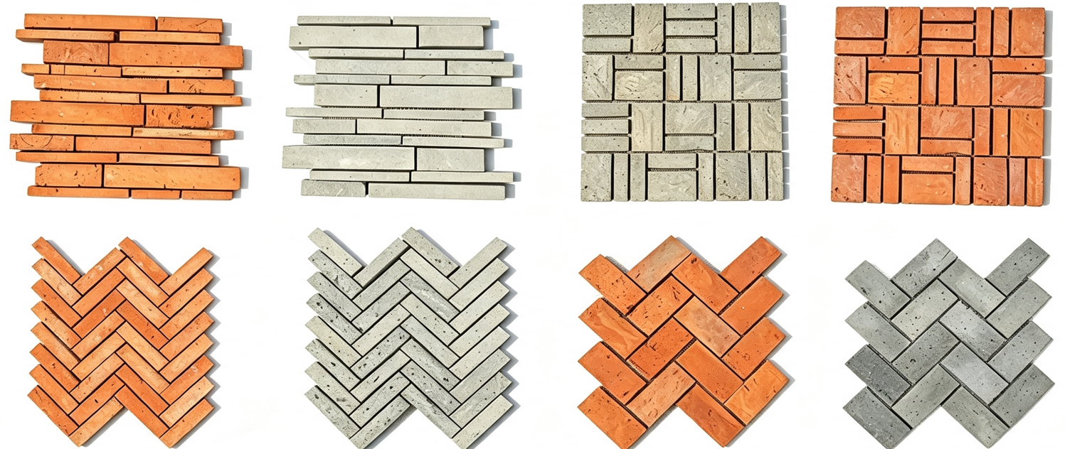 Reclaimed Brick Mosaic: A Vintage-Textured Building Material That Revives the Past
