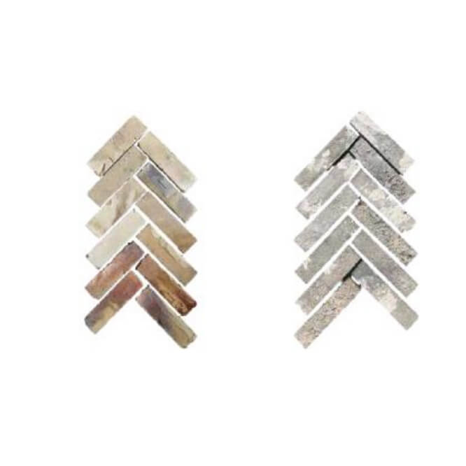 Mesh-backed Bricks  Herringbone
